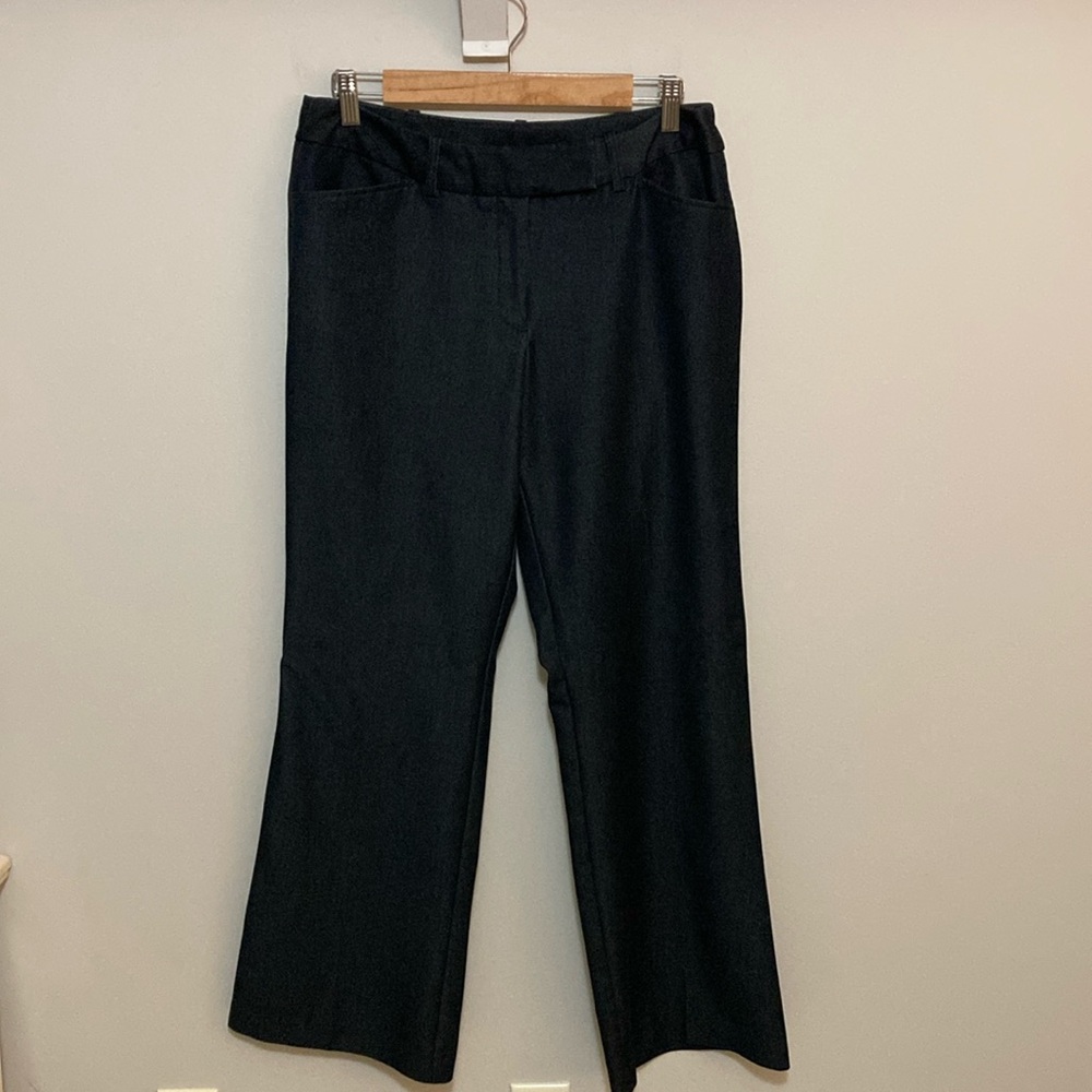 Women’s GEORGE Career Denim Slacks, Size 10, Dark Blue